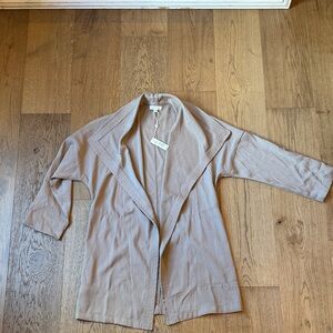 Max Studio Tan Open Front kimono style jacket
